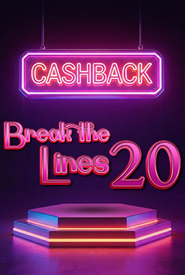 20% Cashback Break the Lines 20